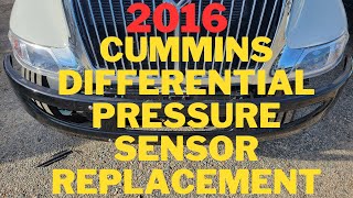 2016 Cummins Differential Pressure Sensor Replacement