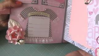 Baby Girl Keepsake Box and Scrapbook Album