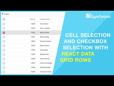Cell Selection and Check Box Selection with React Data Grid Rows