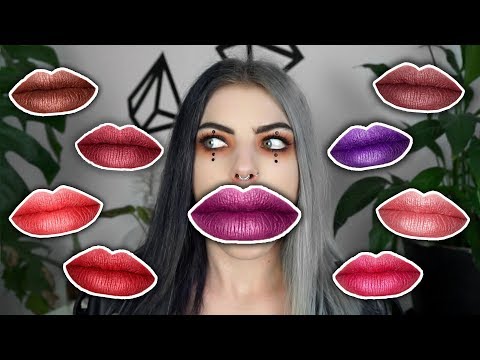 ALL 12 NYX SOFT MATT METALLIC LIP CREAMS | swatches