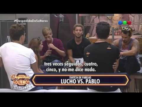 ¡Cruce picante entre Lucho y Pablo! - Despedida de Solteros