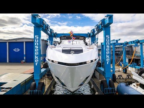 The Sunseeker 100 Yacht Launch