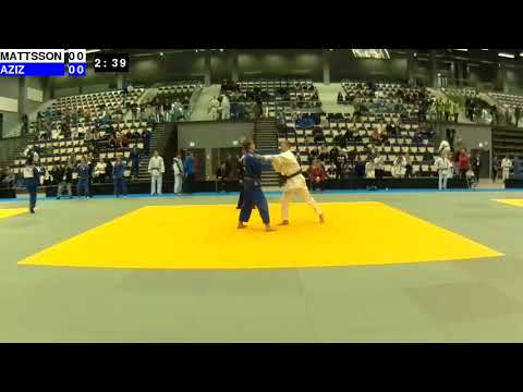 Finnish Judo Open 2018: B18-66: MATTSSON - AZIZ