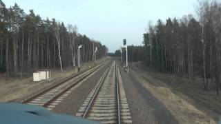 preview picture of video 'Linia kolejowa Görlitz - Bolesławiec führerstandsmitfahrt'