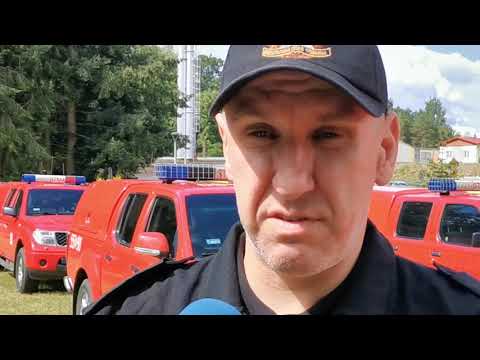 Ćwiczenia strażaków na poligonie drawskim