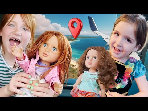 SURPRiSE FAMiLY TRiP with DOLLS!! Adley & Navey pack their Forever Friends for a fun cousin vacation