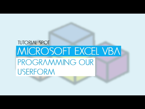 Excel VBA UserForm Programming Part 2