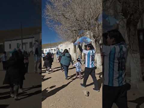 Así se viven los festejos en la Puna Jujeña tras la victoria de la Selección de Fútbol de Argentina