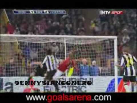 ROMA-JUVENTUS 1-4 HIGHLIGHTS  (IAQUINTA LORIA  IAQUINTA MELLBERG NEDVED) SERIE A 21/3/09