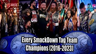 Every SmackDown Tag Team Champion (2016-2023)