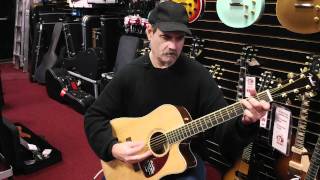 Video thumbnail for Fender CD320ASCE Acoustic Electric Guitar Demo at Tjs Music by TJ's Music