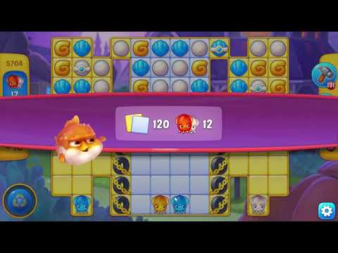 Fishdom 5704 Hard Level - 15 moves - NO BooSTERS