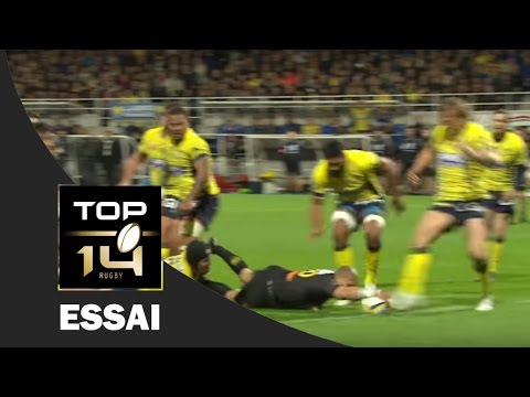 TOP 14 ‐ Essai d'Enrico JANUARIE (SR) – Clermont-La Rochelle – J26 – Saison 2016/2017