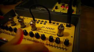 Video thumbnail for Metasonix D 1000 Vacuum Tube Drum Machine & Metasonix F 1 Tube Distortion Pedal by Katakoufte Noise