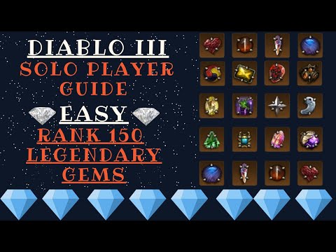 Easy Rank 150 Legendary Gems SOLO - Diablo III - Season 27 Guide