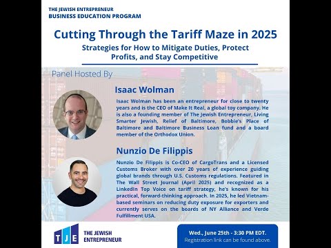 Cutting Through the Tariff Maze in 2025 by Isaac Wolman and Nunzio De Filippis