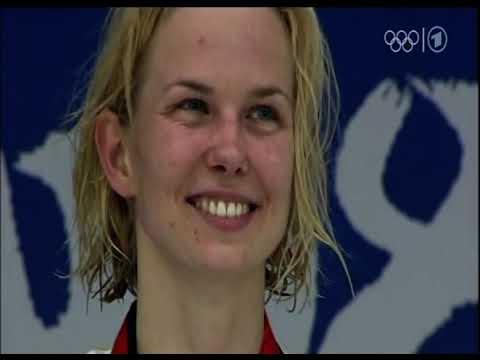 Britta Steffen - Siegerehrung, Peking 2008