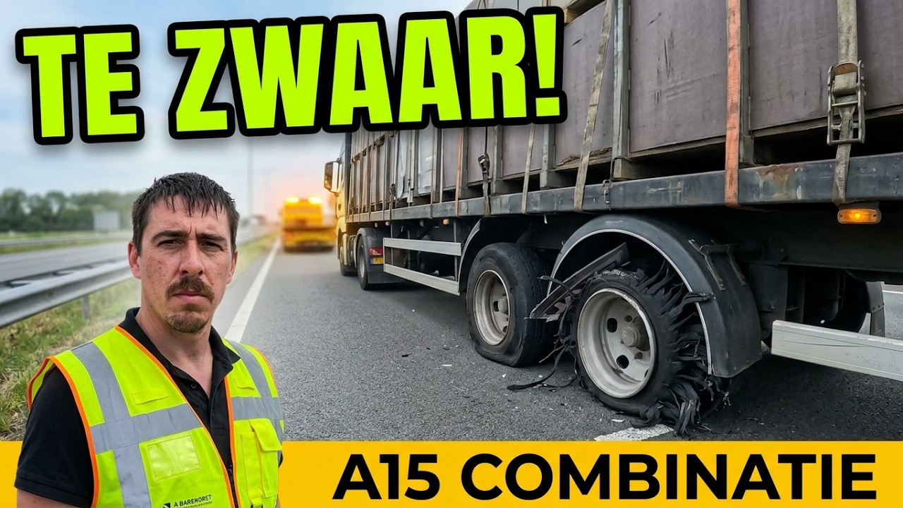 Een ongeval en een veel te zware bus voor ons!!