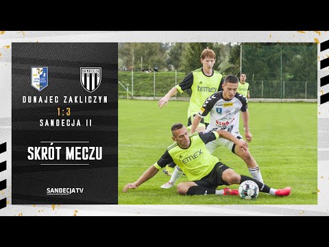 V liga: Dunajec Zakliczyn - Sandecja II Nowy Sącz 1:3 (1:1), skrót meczu | 01.10.2023