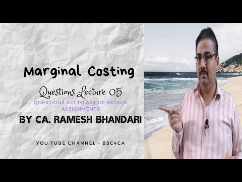 Marginal Questions Lecture 05 (QUESTIONS A 21 to A28)