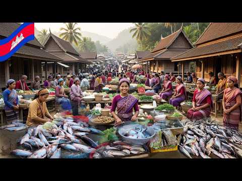 CAMBODIA Street Market Tour 🇰🇭  Incredible Vendor Life & Fresh Food