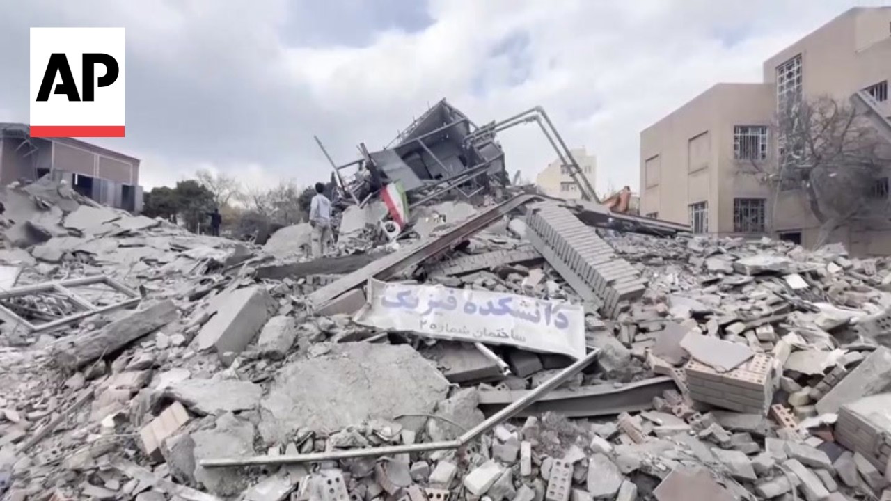 Video | Iran University of Science and Technology building reduced to rubble by Israeli airstrike