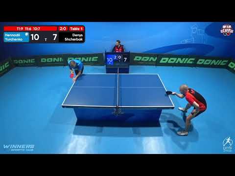 21:00 Hennadii Yurchenko 3 - 0 Denys Shcherbak West 5 WIN CUP 07.12.2022 | TABLE TENNIS WINCUP