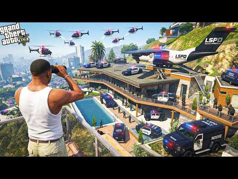 GTA 5 : Franklin's House Raided By Police In Gta 5 ! (GTA 5 mods)
