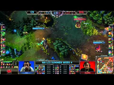 Cloud 9 (C9) vs Dignitas (DIG) || NA LCS Summer 2013 W4D1 || Full Game HD