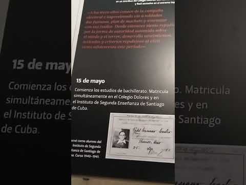 FIDEL CASTRO RUZ: PARTE 2:VISITANDO NUEVO MUSEO PRIMER FRENTE JOSÉ MARTI EN AYUNTAMIENTO SANTIAGO.