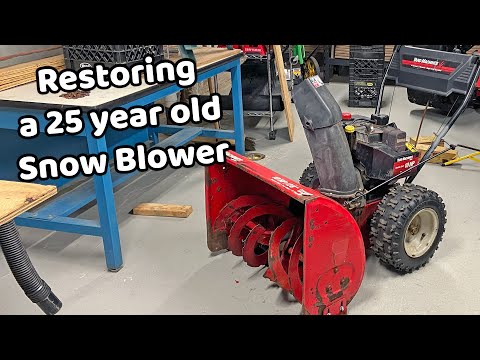 Restoring a 25 year old MTD Yard Machines Snow Blower