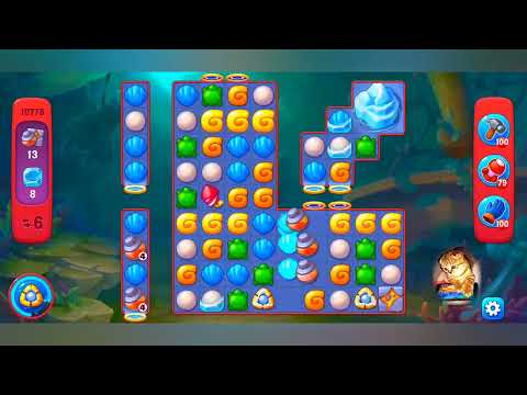 фишдом 2022  #  10778 уровень - прохождение без бустеров # Fishdom,   10778  level - no Boosters.