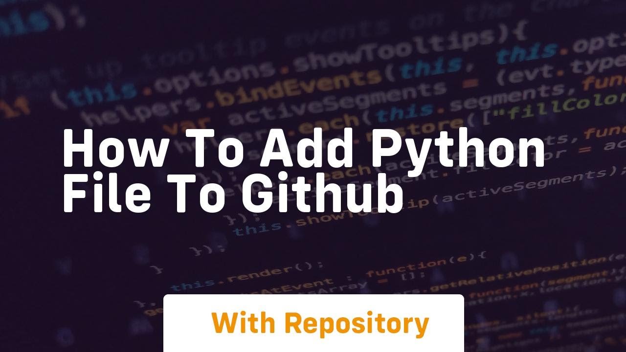 how to add python file to github