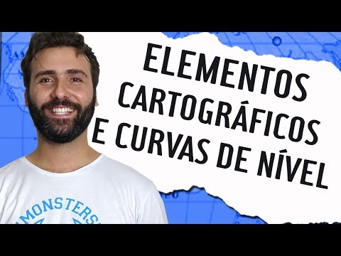 CARTOGRAPHIC ELEMENTS AND CONTOUR LINES - TITLE, LEGEND, SCALE, NORTH CONTOUR LINE MAP