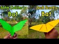 John Collins's Bat Vs Jack Scott's Bat Paper Bat Planes Flying Comparison and Making