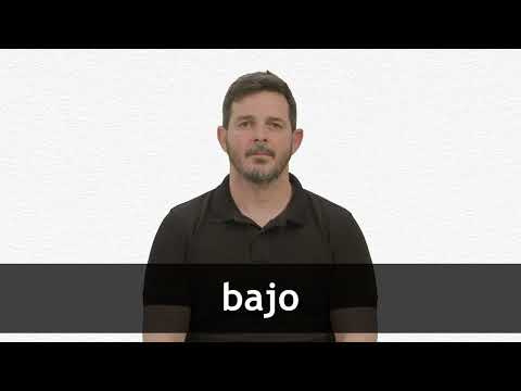How to pronounce BAJO in European Spanish