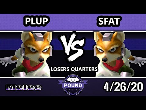 Pound Online 2020 Melee Losers Quarters - SFAT (Fox) Vs. Plup (Fox) SSBM Singles