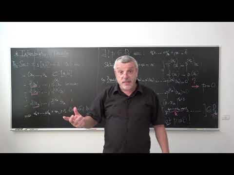 IANUM Cours 4  - Interpolation d'Hermite et Erreur d'Interpolation