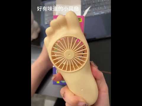 This fan always feels a little smell when you blow. It's a very new thing to play with. Small fa