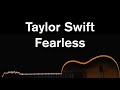 Fearless - Taylor Swift (Acoustic Karaoke)