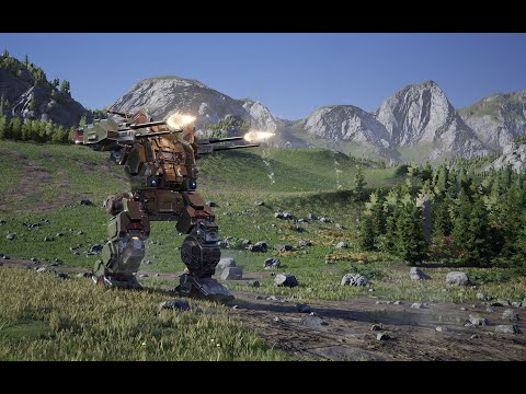 Mechwarrior Online. Jagermech 6-S. Sniper in the cold.