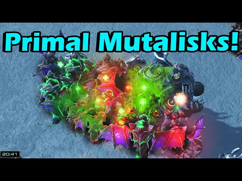 The Insane Strength of Mass Primal Mutalisk! Direct Strike SC2