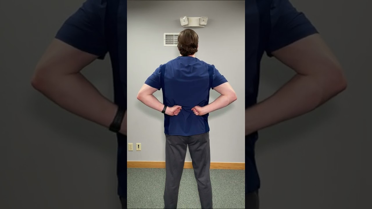 How to Quickly Fix Rounded Shoulders #Shorts