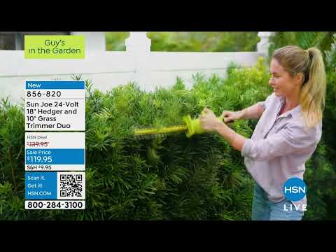 Sun Joe 24Volt 18" Hedger and 10" Grass Trimmer Duo