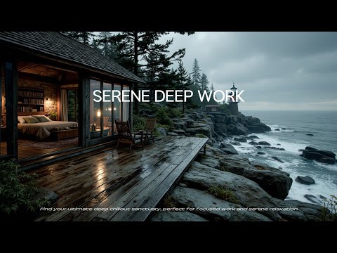 Gelassene Tiefenarbeit | Tauchen Sie ein in Küsten-Chillout-Musik am Leuchtturm-Ufer für Fokus