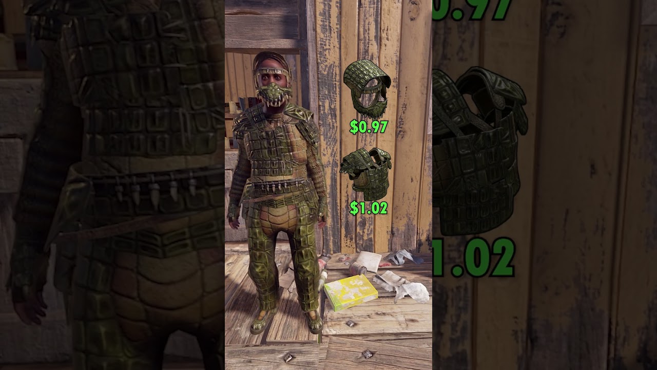 Best budget camouflage set in Rust? #rustskins #rustgame #rusttips