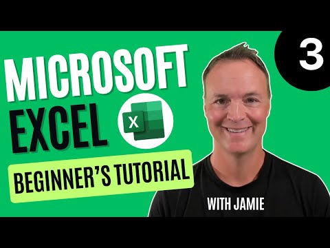 Microsoft Excel Tutorial -  Beginners Level 3 Video