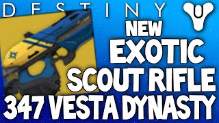 Destiny: NEW Exotic Scout Rifle - 347 Vesta Dynasty - Weapon Stats & Mod Review - The Dark Below