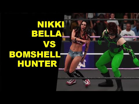 WWE/GLOW Nikki Bella vs Bombshell Hunter - Extreme Rules