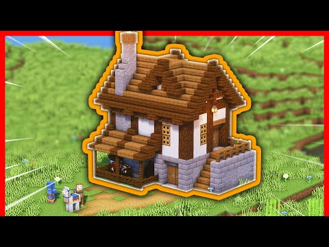Minecraft ⏩ How to MAKE a HOUSE for SURVIVAL *EASY and SIMPLE*
